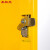 圣极光全钢气瓶柜双瓶二代报警器化学品气体安全柜S1105黄色