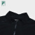 FILA 斐乐官方男士梭织外套2024夏季新款基础高尔夫运动立领上衣 深黑-BK 180/100A/XL
