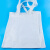 海斯迪克 白色手提帆布袋购物袋 单肩环保袋棉布袋 34cm*39cm空白袋1个 HKCX-187
