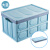 悦卡后备箱收纳箱汽车储物箱折叠车载尾箱整理箱家用经典大号55L-蓝色