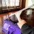 科力邦（Kelibang） 平板拖把 雪尼尔吸水套布干湿两用 酒店物业保洁清洁地板拖布 紫色/把 KB1411