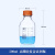 蜀牛 透明茶棕色高硼硅玻璃蓝盖试剂瓶密封瓶带刻度螺口丝口蓝盖瓶 高硼硅透明500ml