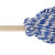 海斯迪克 棉线拖把 蓝白色传统老式墩布拖布 工厂吸水圆头木杆拖把 (2个起订) HK-8027