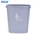 蓓尔蓝 方形垃圾桶 40L 户外大容量物业商用无盖厨房大号果皮桶办公室纸篓BEL128 灰色