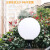 盛王盛荣（SWZMOK）ZM0002 户外小区灯罩中华路灯灯罩围墙庭院景观灯塑料亚克力防水灯罩单个 40cm球形