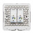 施耐德电气 双联六类信息插座面板 双电脑网线插座  绎尚系列 镜瓷白色