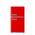德姆勒（DEMULLER）复古冰箱小型大容量家用租房电冰箱 化妆品静音强劲网红冰箱冷藏冷冻节能 BCD-118中国红