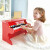Hape儿童钢琴玩具音乐电子电钢琴仿真木质模拟钢琴音乐男女孩生日礼物 红色25键钢琴 E8466