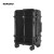 NAKURU行李箱女新款小型登机箱个性旅行箱韩版铝框明星同款女团托运箱潮 黑色 卡扣 20英寸 适合1-5天旅行