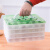 尚烤佳 饺子盒 保鲜盒 冰箱食品收纳盒 便携速冻微波馄饨盒 带盖可手提4层72格