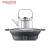 摩飞电器（Morphyrichards）围炉煮茶器电陶炉配玻璃茶壶+烧烤网无烟围炉不挑壶具 灰色（MR6083）