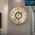 康巴丝（Compas）轻奢时尚挂钟客厅家用现代简约大气摆钟装饰时钟挂墙中式挂表 3351白金（AI智能机芯）