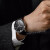 阿玛尼(Emporio Armani)手表 皮质表带休闲商务腕表 日历石英男表  送男友生日礼物 AR0397