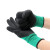 乳胶尼龙手套-浸掌发泡手套 手套-浸掌发泡手套【48双】（黑绿色）