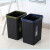【小号颜色随机】简约手提垃圾桶 卫生间厨房塑料垃圾桶办公室纸篓 10升深紫色