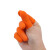 赛拓 乳胶手指套  橘色带麻点 防护指套 橙色 100只装 2010