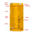 虎勒 全钢气瓶柜安全柜 防爆气瓶柜单瓶装 一代报警器 可燃气体 安全存放柜1900*450*500黄色