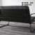 IKEA 宜家 HAMMARN 哈马恩沙发床 120 Knisa 基尼萨 深灰色/黑色