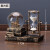 Aseblarm复古水晶球沙漏计时器创意摆件酒柜客厅家居装饰品个性房间电视柜 复古铁塔沙漏水球-复古铜色