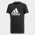 adidas阿迪达斯官方男大童装运动圆领短袖T恤BK3496 黑/白 164CM