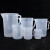 海斯迪克 HKQS-103 刻度杯塑料量杯 带把塑料烧杯 实验室容量杯 测量计量杯 1000ML