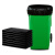 麦锐欧 加厚环保工业型垃圾袋 商用工业办公专用 黑色回收袋塑料袋 120*140CM 50g/个 50个/扎