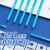晨光(M&G)文具0.5mm晶蓝色热可擦中性笔芯 按动子弹头签字笔替芯 水笔芯 20支/盒7701