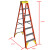 稳耐梯子玻璃钢绝缘双侧人字梯电工电力工程安全梯1.2米-3.1米 T6207CN玻璃钢双侧人字梯2.1米 绝缘耐高压35KV