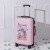 明熙箱子行李箱女可爱卡通印花拉杆箱高颜值旅行箱小型登机箱男学生潮 皮卡丘（黑色） 24英寸