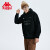 卡帕（Kappa）套头帽衫男秋运动卫衣休闲长袖外套K0C52MT60 黑色-990 L
