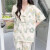 宝娜斯（BONAS）L中国风睡衣中式休闲甜美女 绿色 L（80-115斤）