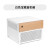 Treasure宝藏盒-北欧木艺风1U/SFX MATX8盘位热插拔NAS服务器机箱 白色机箱 白色机箱+台达250W电源+散热风扇+SATA线