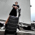 世界地理德国铝镁合金行李箱男学生旅行箱金属铝框拉杆箱女万向轮登机箱包 幻影黑(铝镁合金) 20英寸 -登机箱