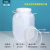 闲遇 发酵桶方形塑料桶化工桶耐酸碱废液桶实验室50L公斤升密封包装桶 50L方桶白色特厚净重2.5KG(不带外盖内盖)