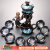 唐丰禅意窑变自动茶具现代创意家用办公陶瓷功夫泡茶器石磨懒人套装 圣意自动茶具