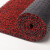 上陶鲸 pvc丝圈地毯 防滑地毯垫子可裁剪门垫加厚丝圈进门脚垫 80*120cm【21mm厚】黑红色