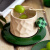 JEKO&JEKO陶瓷马克杯喝水杯子300ML伴手礼咖啡杯创意情侣水杯伴手礼 绿色