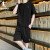 乔丹运动套装男夏季新款透气速干短袖短裤健身跑步休闲跑步训练两件套 黑色+黑色 2XL