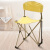 MAC 户外折叠椅子 小钓鱼凳 画画美术生折叠椅 折叠凳子便携式 三角椅TC2XL大号柠檬黄