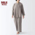 无印良品 MUJI 女式 薄纱棉布 睡衣 女士家居服 纯棉女款春秋 FD1JIA4S 深咖啡色 L 上装 165/88A,下装 165/70A