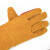 海斯迪克 电焊手套 长款牛皮加厚焊工防火星手套 黄色加长60CM