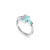 蒂芙尼【520礼物】 Tiffany T 系列 绿松石和钻石线圈戒指 4