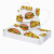 飞尔（FLYER）一次性防护口罩 呼吸防护汉堡印花口罩 50只1盒【浅黄披萨汉堡包】