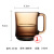 多莱斯（DURALEX）进口钢化玻璃 马克杯多莱斯耐热花茶咖啡水杯耐摔牛奶刻度 4018A全透明310ml 马克杯