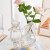 九月生 玻璃花瓶三联装现代简约加厚餐桌客厅装饰品欧式水晶透明水培插花花瓶