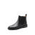 思加图冬季新款简约切尔西靴英伦风低跟小短靴女皮靴D2830DD1 黑色（单里） 37