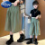 迪士尼（Disney）女童裤子夏季薄款休闲四面弹裤裙2024新款中大童洋气儿童小女孩裤 黑色 100 建议身高100厘米左右