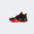 adidas DEEP THREAT魔术贴中帮篮球鞋男小童儿童阿迪达斯官方 黑/红 34(210mm)
