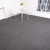定制办公室地毯商用PVC拼接方块客厅台球厅水泥地隔音地垫大面积 深灰色加强型 50*50cm1块沥青底