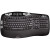 Logitech  K350 薄膜键盘 人体工学设计 带手托 手感舒适 黑色